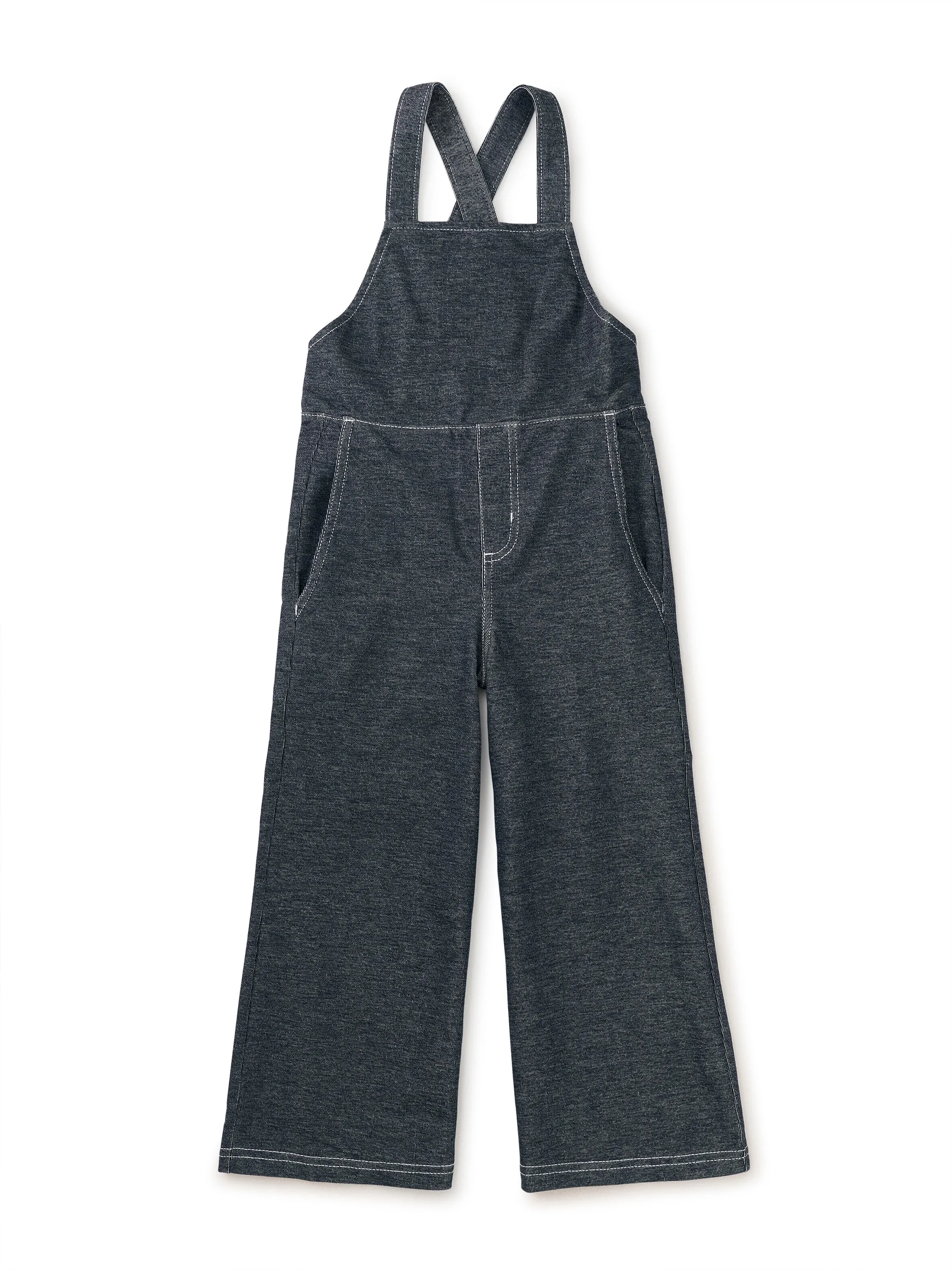 Wide Leg Denim-Like Overalls