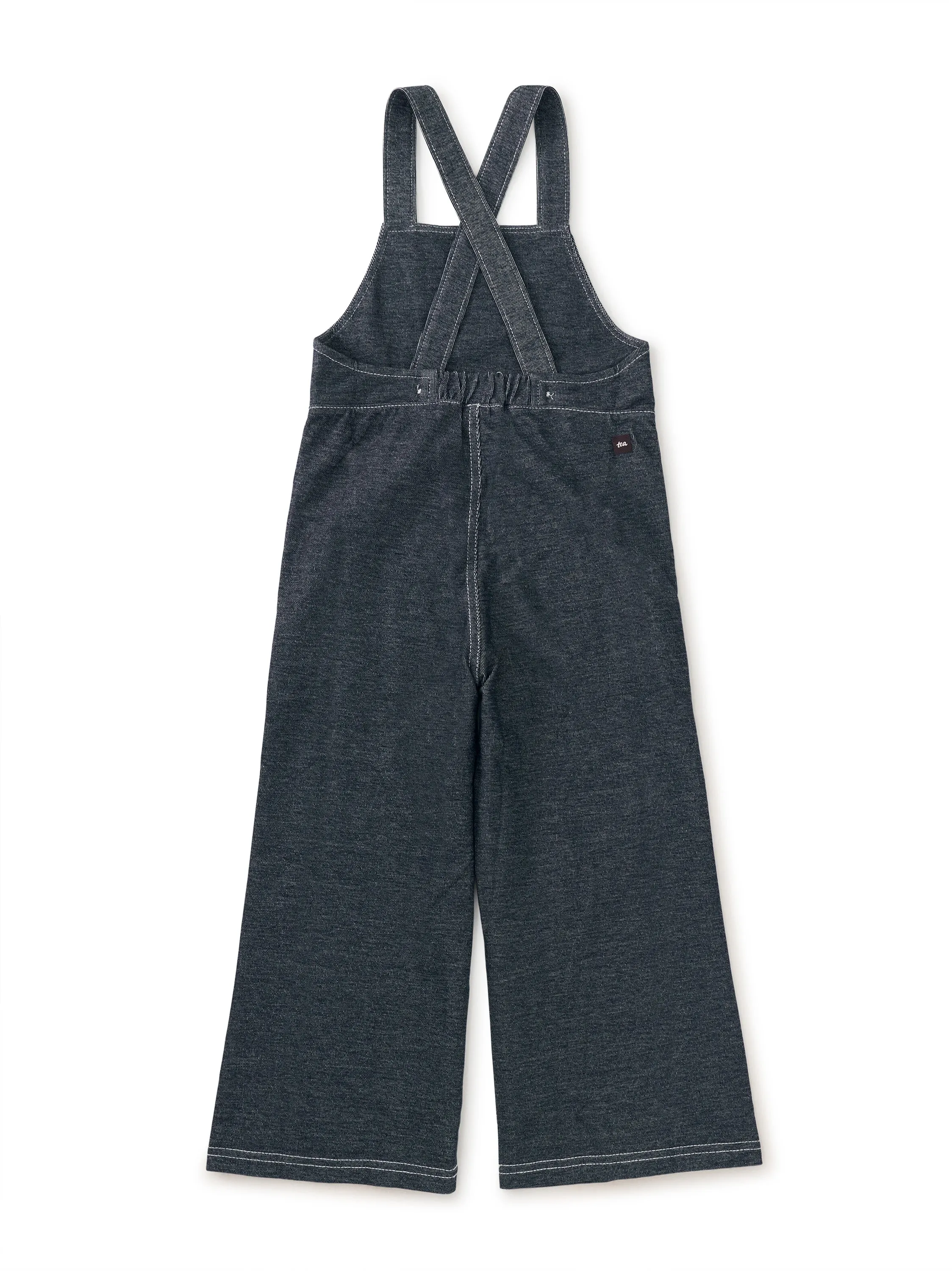 Wide Leg Denim-Like Overalls