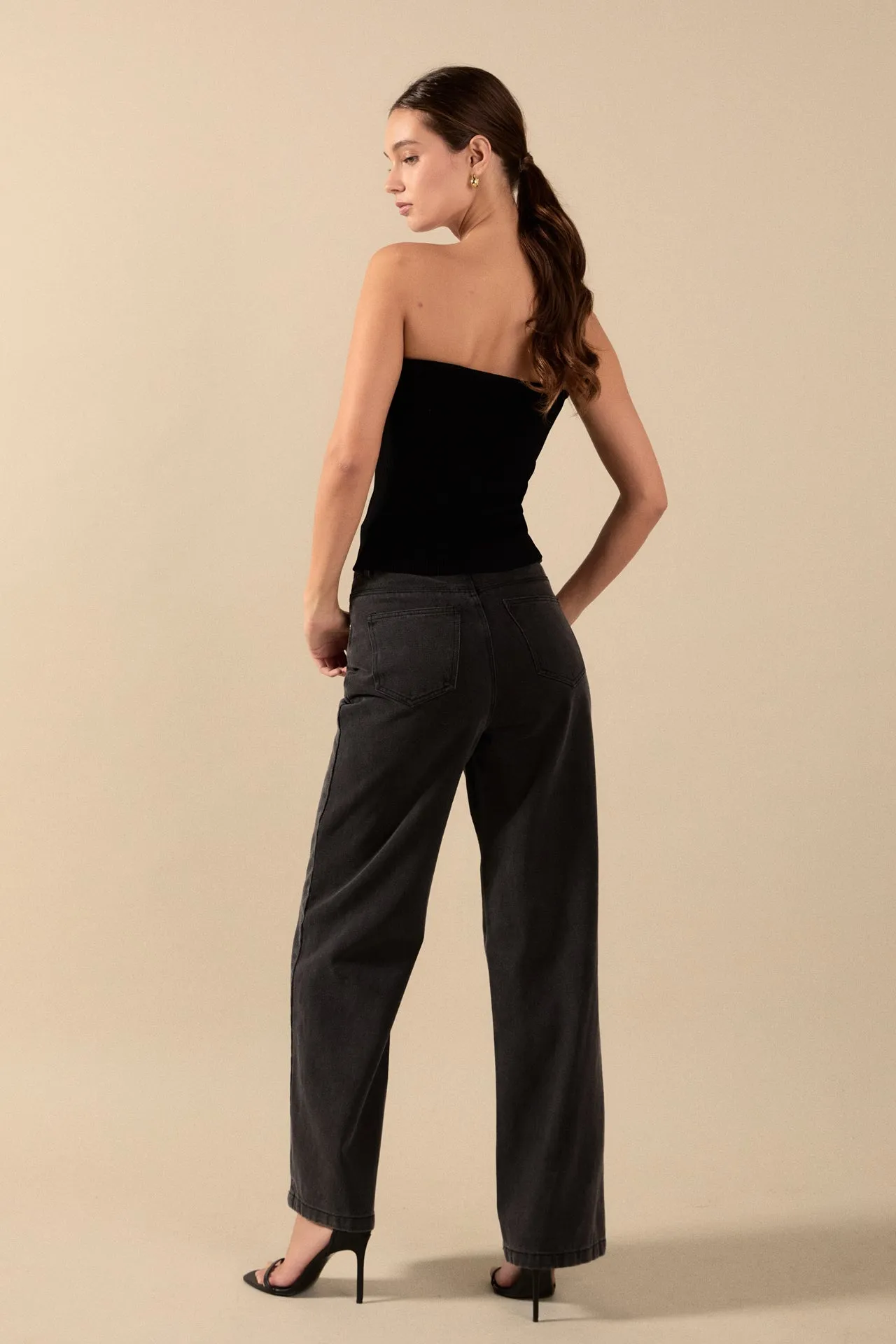 Wide Leg High Waisted Jeans