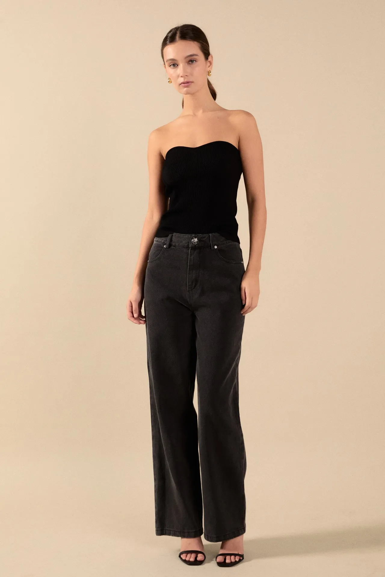 Wide Leg High Waisted Jeans
