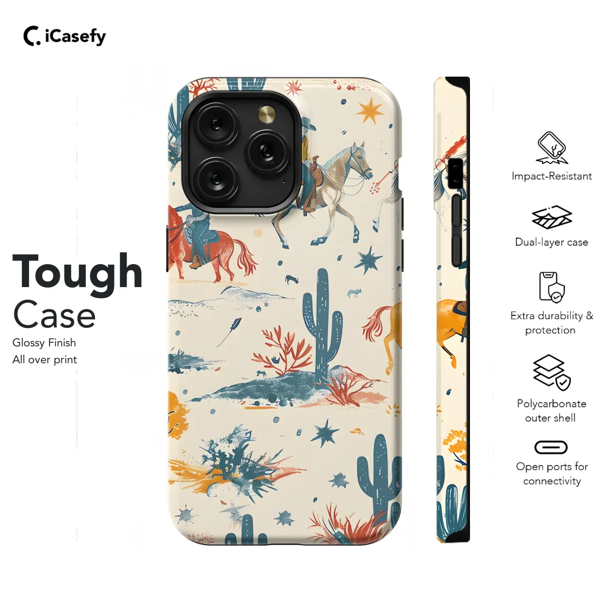 Wild Cowboy Western Phone Case iPhone Samsung Cover Pixel 1095