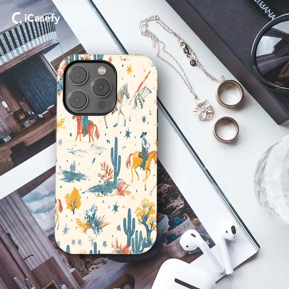 Wild Cowboy Western Phone Case iPhone Samsung Cover Pixel 1095