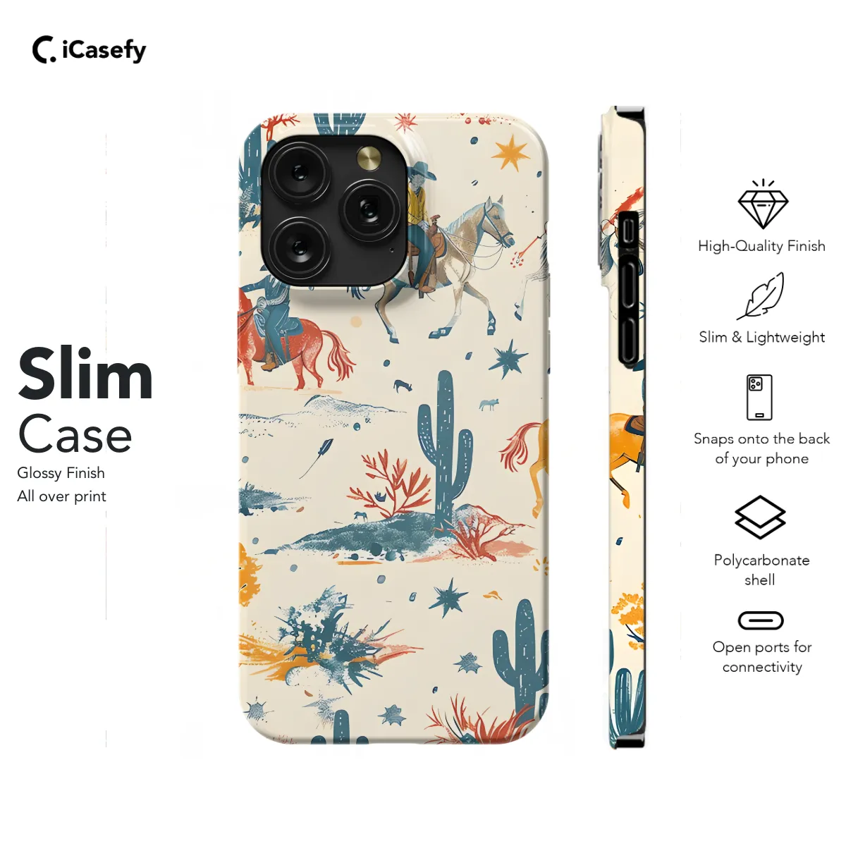 Wild Cowboy Western Phone Case iPhone Samsung Cover Pixel 1095