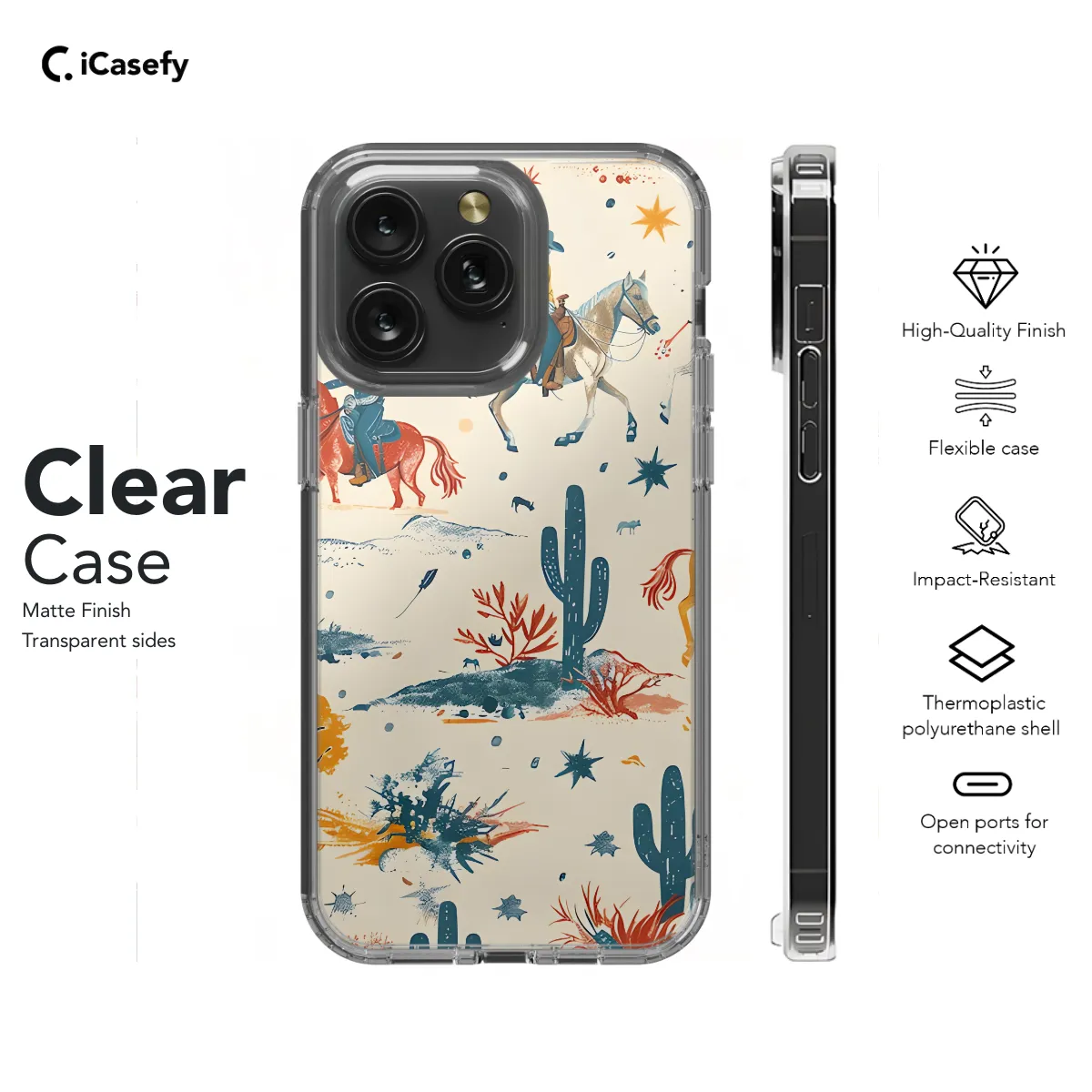 Wild Cowboy Western Phone Case iPhone Samsung Cover Pixel 1095