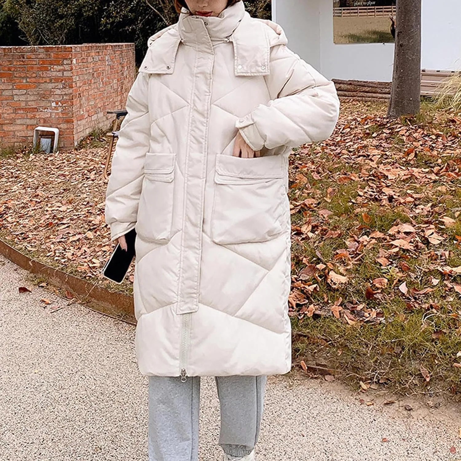 Winter Coats for Women Long Quilted Lightweight Jackets Plus Size Thicken Warm Puffer Jackets Outerwear Maxi Down Coats