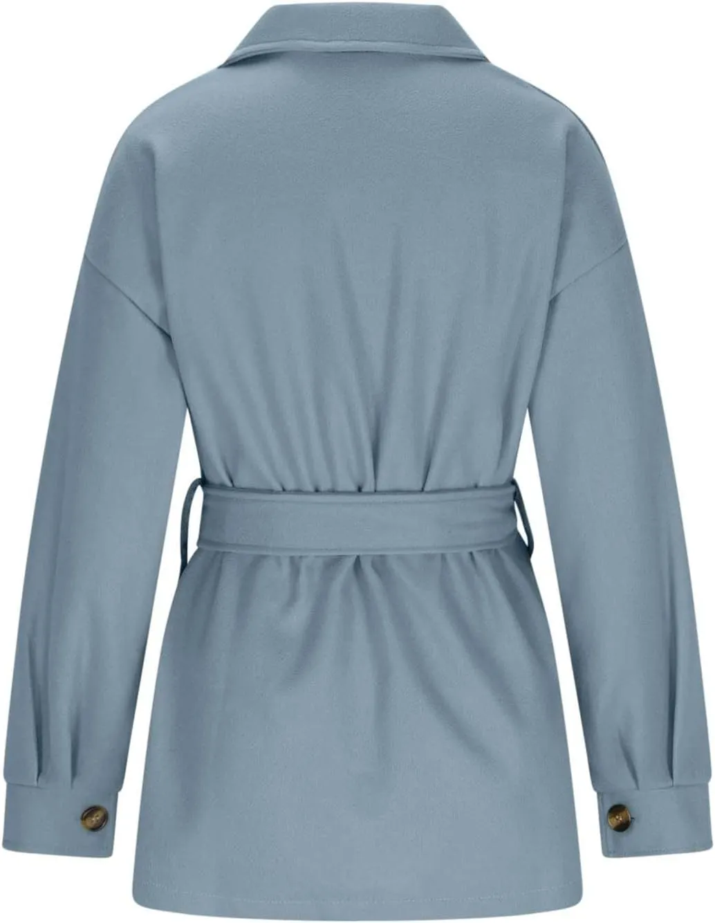Winter Coats for Women Wool Blend Jackets Mid Long Pea Coat Long Sleeve Button Down Casual Shackets Jackets Outerwear