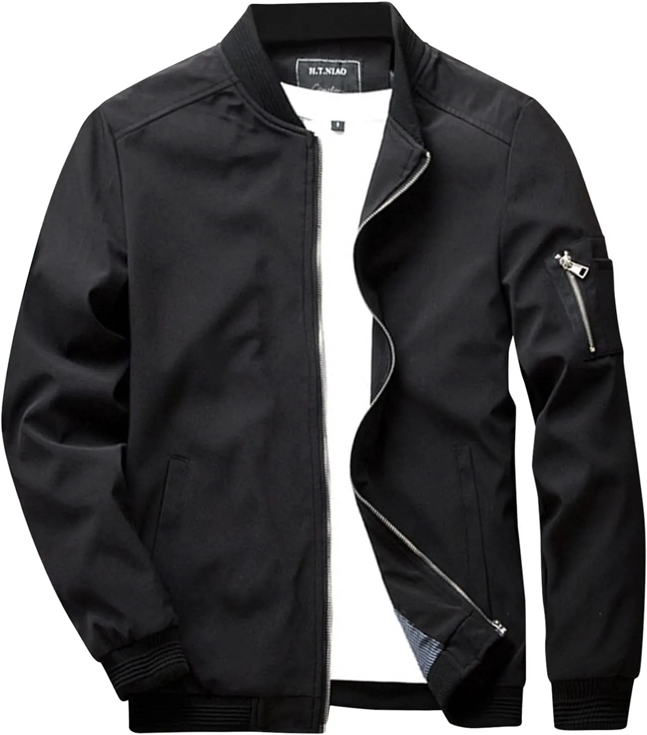 Winter Jackets for Men Men's Jacket Slim Fit Lightweight Softshell Flight Bomber Jacket Coat