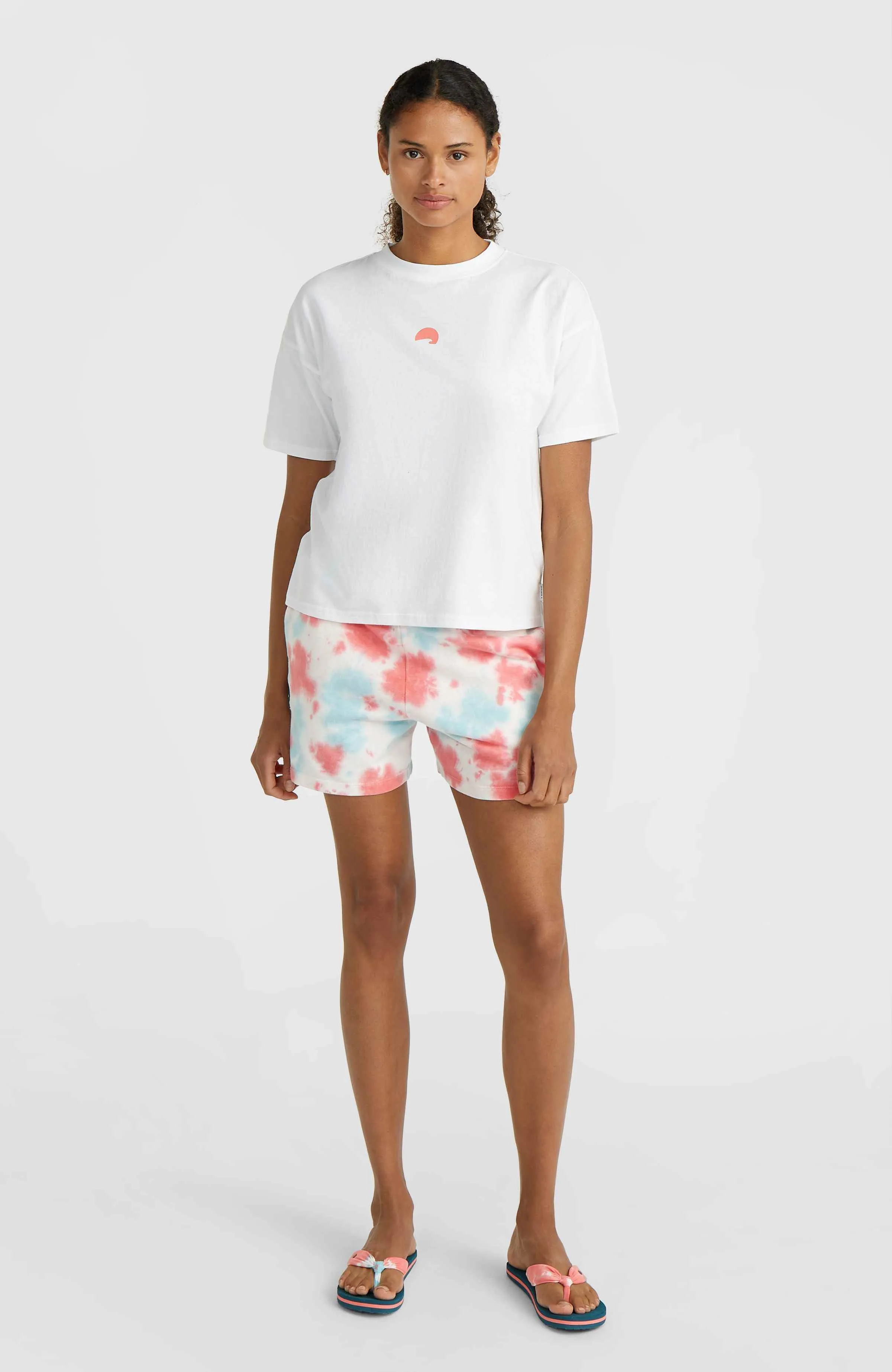 Women Of The Wave Sweat Shorts | Pink Ice Cube Tie Dye