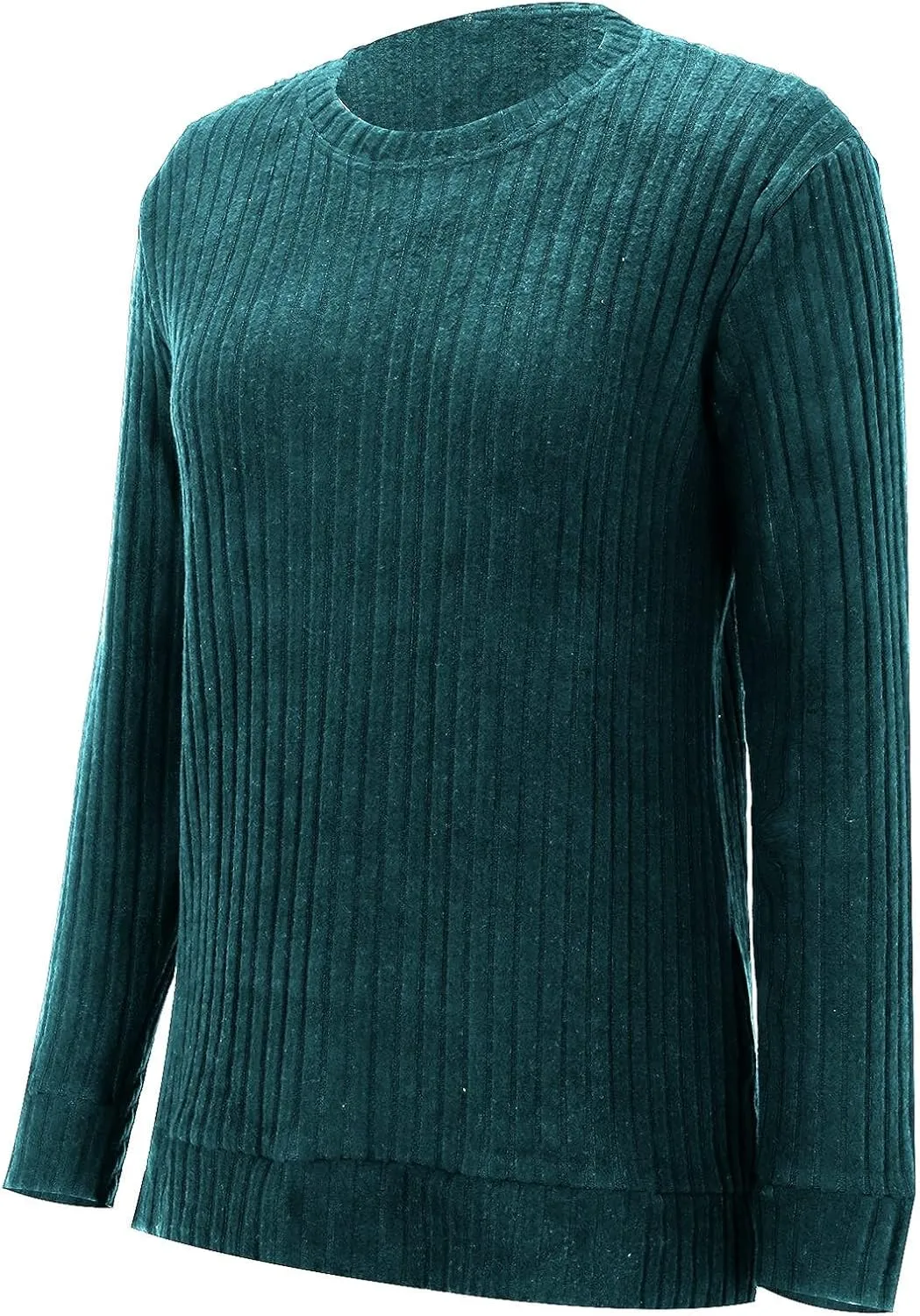 Women Sweater Women's Autumn and Winter New Thickened Korean Women's Solid Color Pullover Loose Crew Neck Sweatshirt