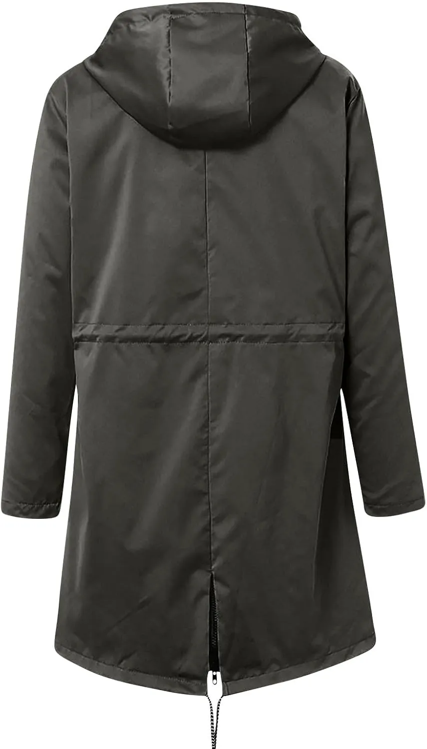 Women Waterproof Outdoor Hiking Raincoat Jacket Lined Rain Jacket Lightweight Hooded Jackets Trench Coats