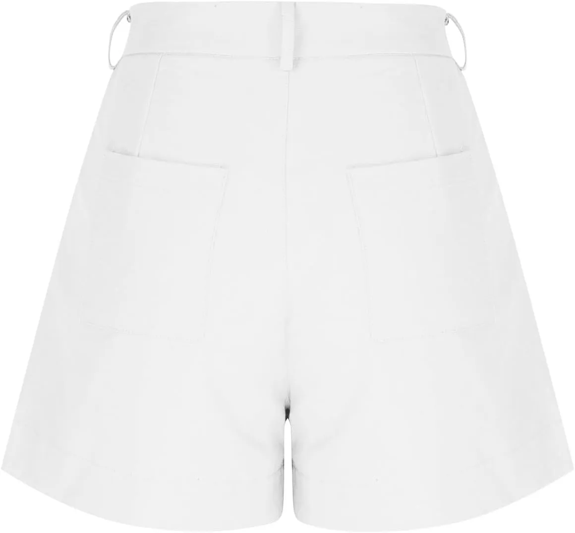 Womens Bermuda Wide Leg Shorts Summer Dressy High Waisted Plus Size Ladies Chino Linen Short with Pockets 2025 Trendy
