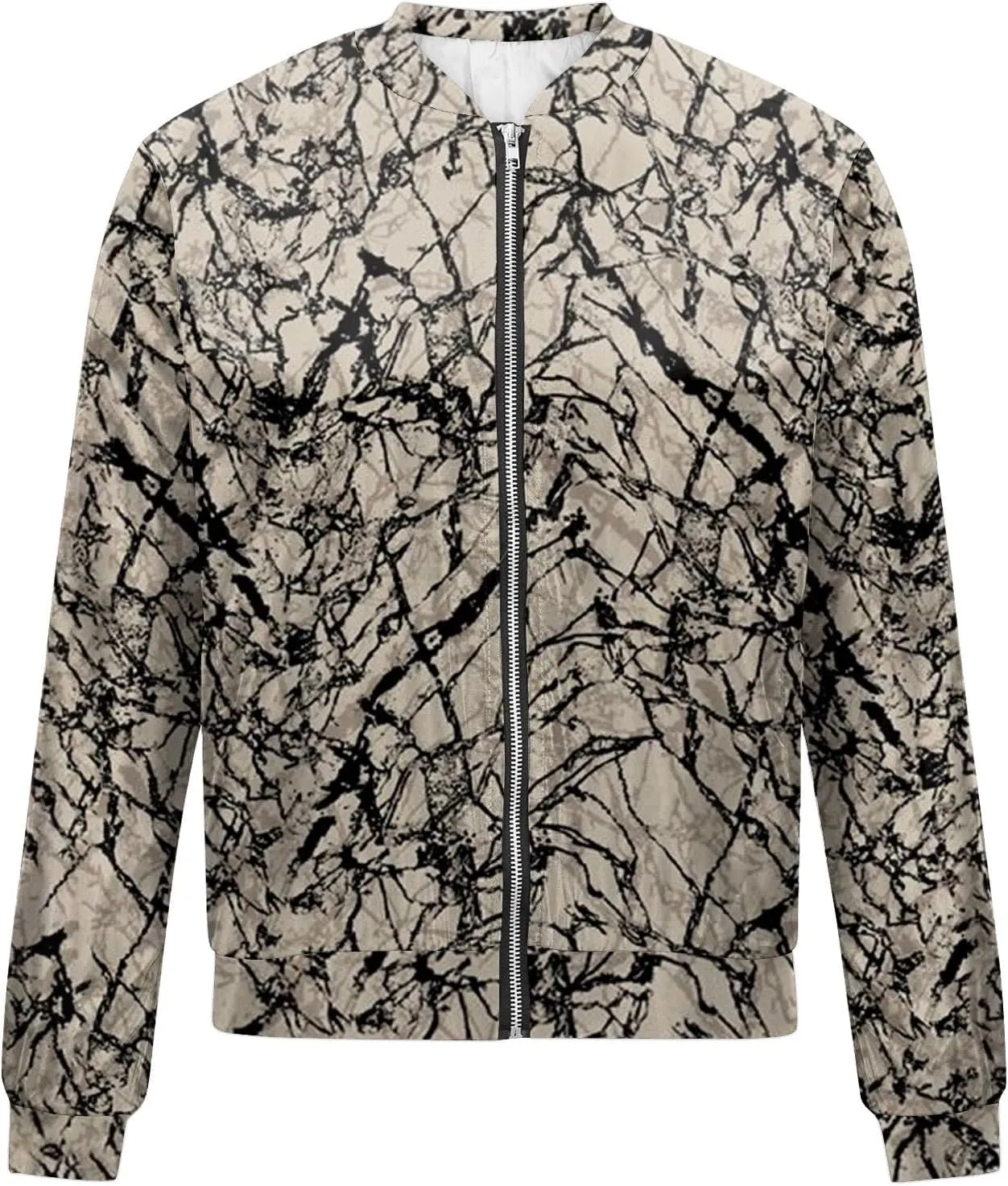 Womens Bomber Jacket Coat Casual Stand Collar Zip Up Lightweight Fall Fashion Jackets Outerwear Outfits with Pockets