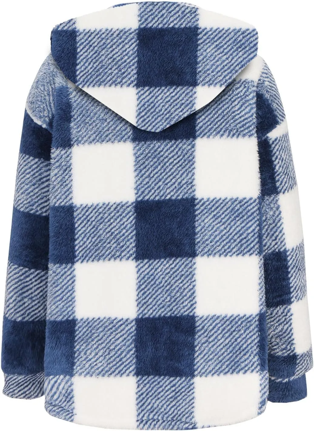 Womens Button Down Hoodies Fleece Lined Coats Soft Comfy Warm Cardigan Sweaters Plus Size Sherpa Jackets Outerwear