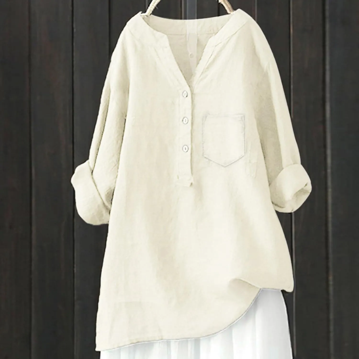 Womens Button Down Shirts Gauze Cotton Dress Women's Retro Floral Art Print Casual Long Long Sleeve Shirts Oversized