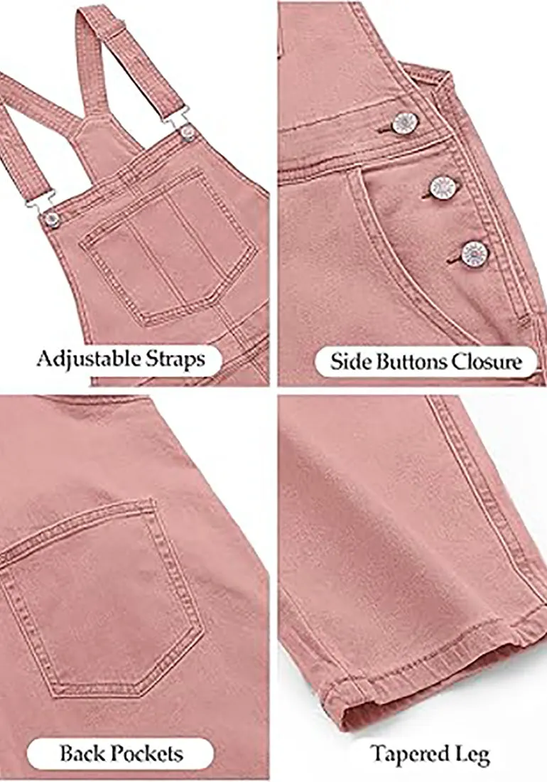 Women's Casual Stretch Adjustable Denim Bib Overalls Jeans Pants Jumpsuits