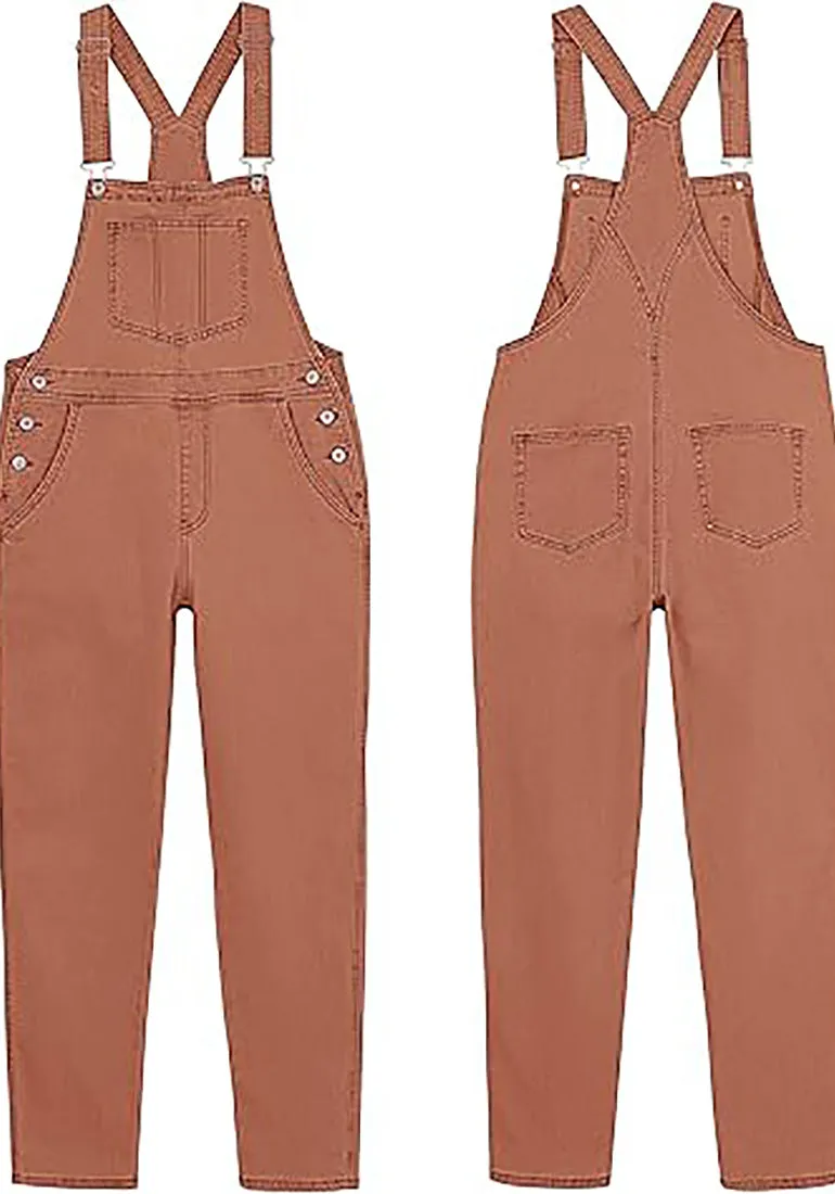 Women's Casual Stretch Adjustable Denim Bib Overalls Jeans Pants Jumpsuits
