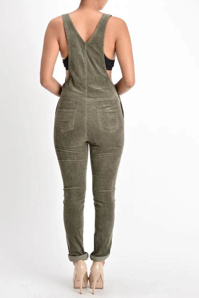 Women's Corduroy Overalls