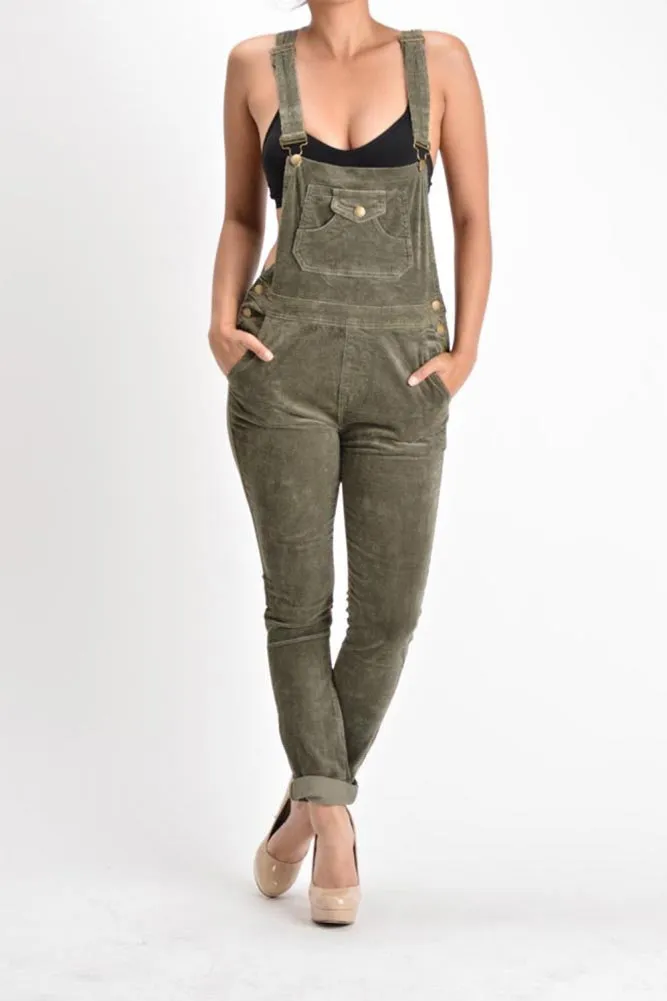 Women's Corduroy Overalls