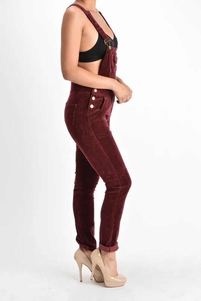 Women's Corduroy Overalls