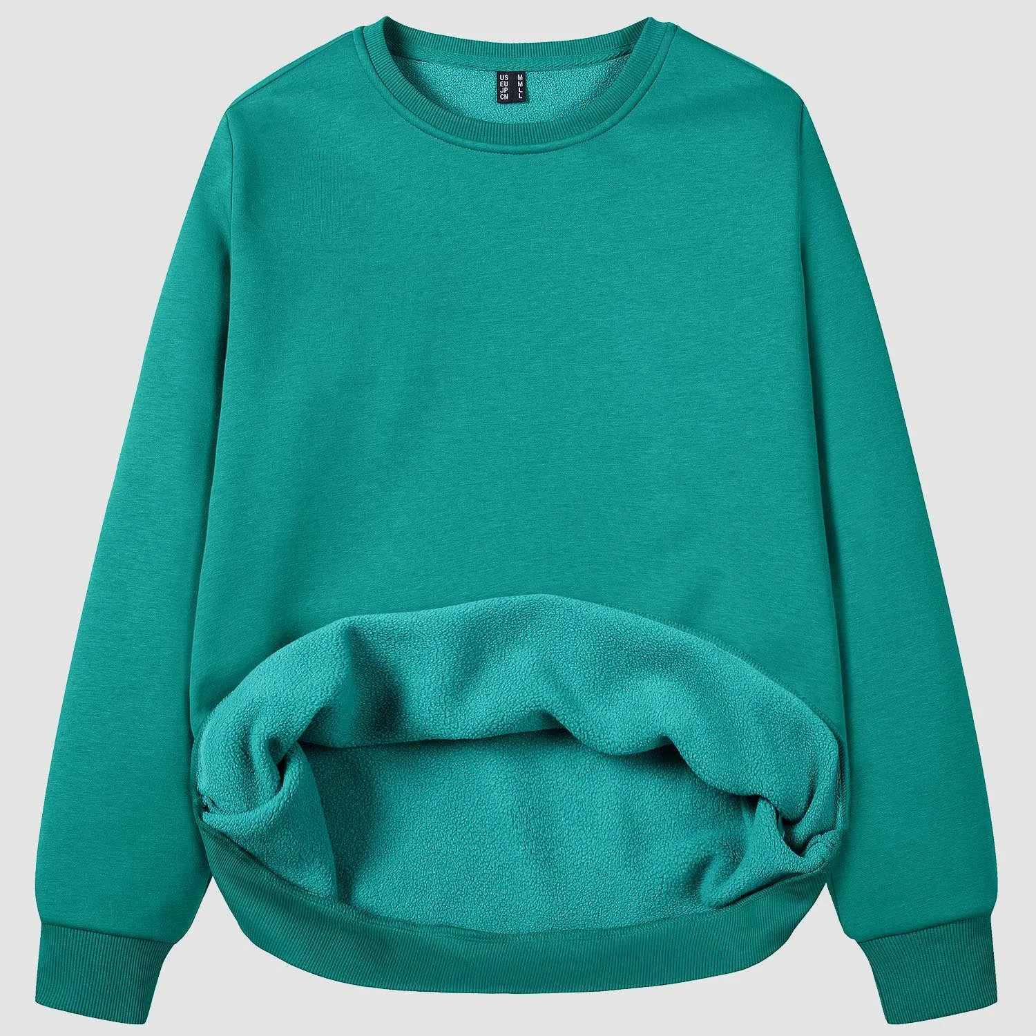 Women's Crewneck Sweatshirt Long Sleeve Casual Warm Fleece Pullover Sweater