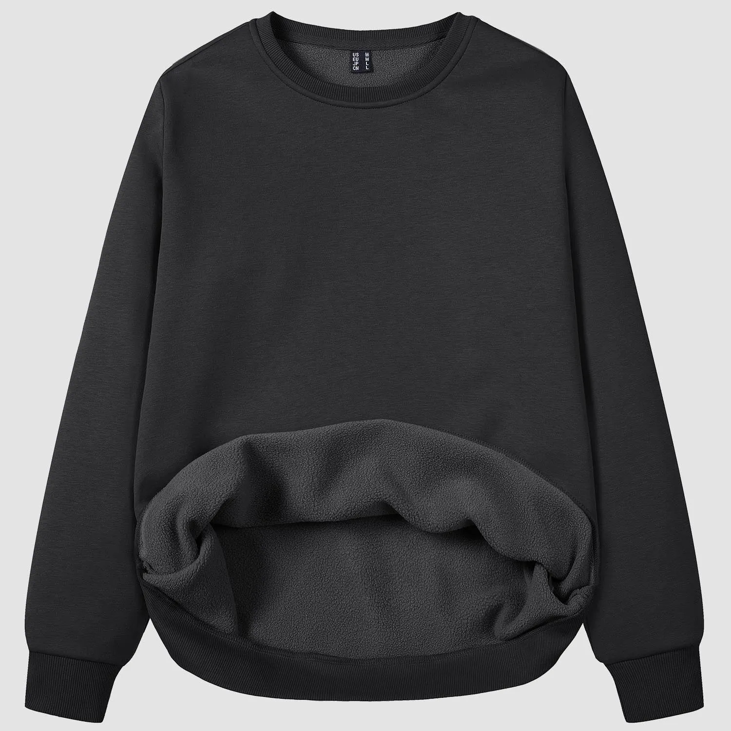 Women's Crewneck Sweatshirt Long Sleeve Casual Warm Fleece Pullover Sweater