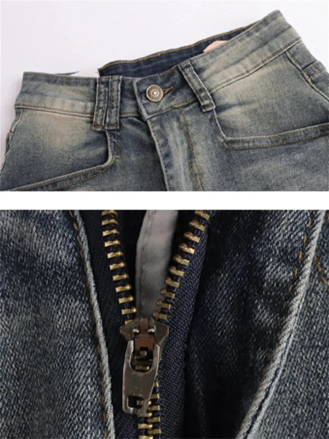 Women's Denim Shorts Summer High Waisted Retro Solid Casual All-Match Denim Shorts