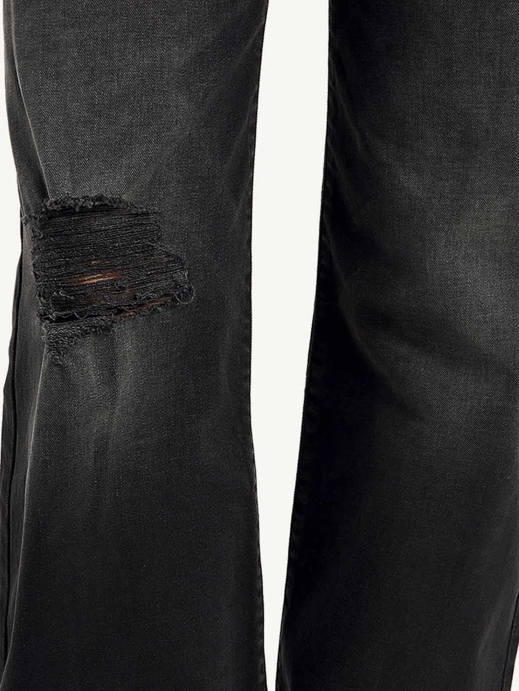 Women's High Rise Flared Black Jeans