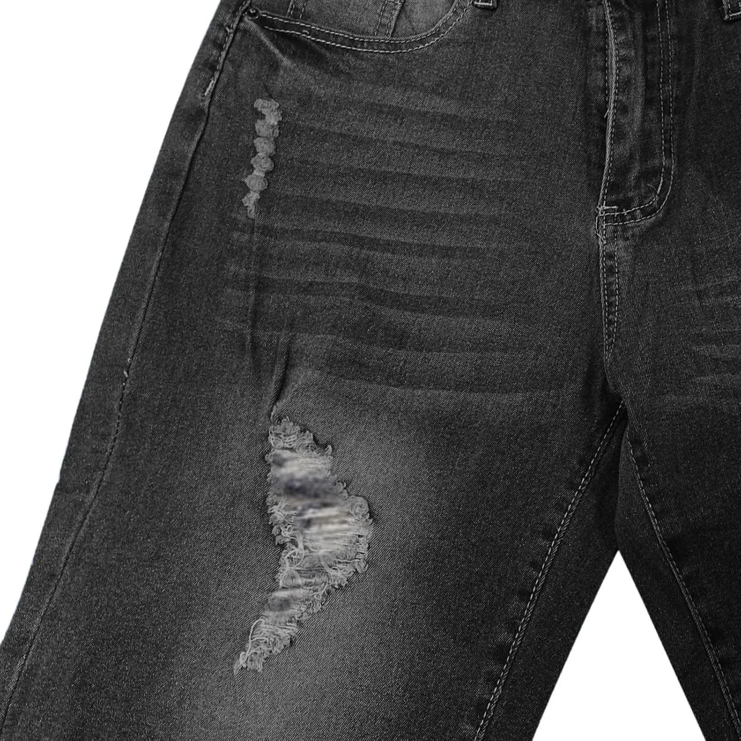 Women's Jean Shorts Ripped High Waisted Stretchy Denim Shorts Y2K Summer Casual Denim Shorts Bermuda Short Jean Biker Shorts