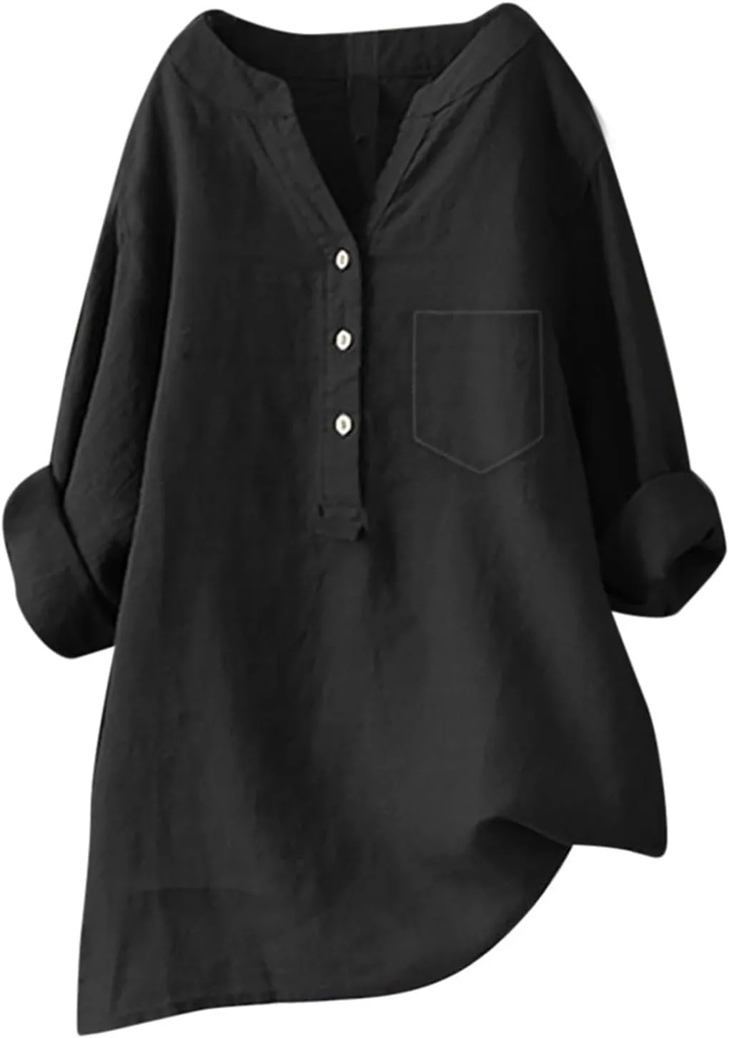 Womens Linen Button Down Shirts Cotton Long Sleeved Shirt Blouse Women's Blouses Button-Down Shirts Dress Shirts