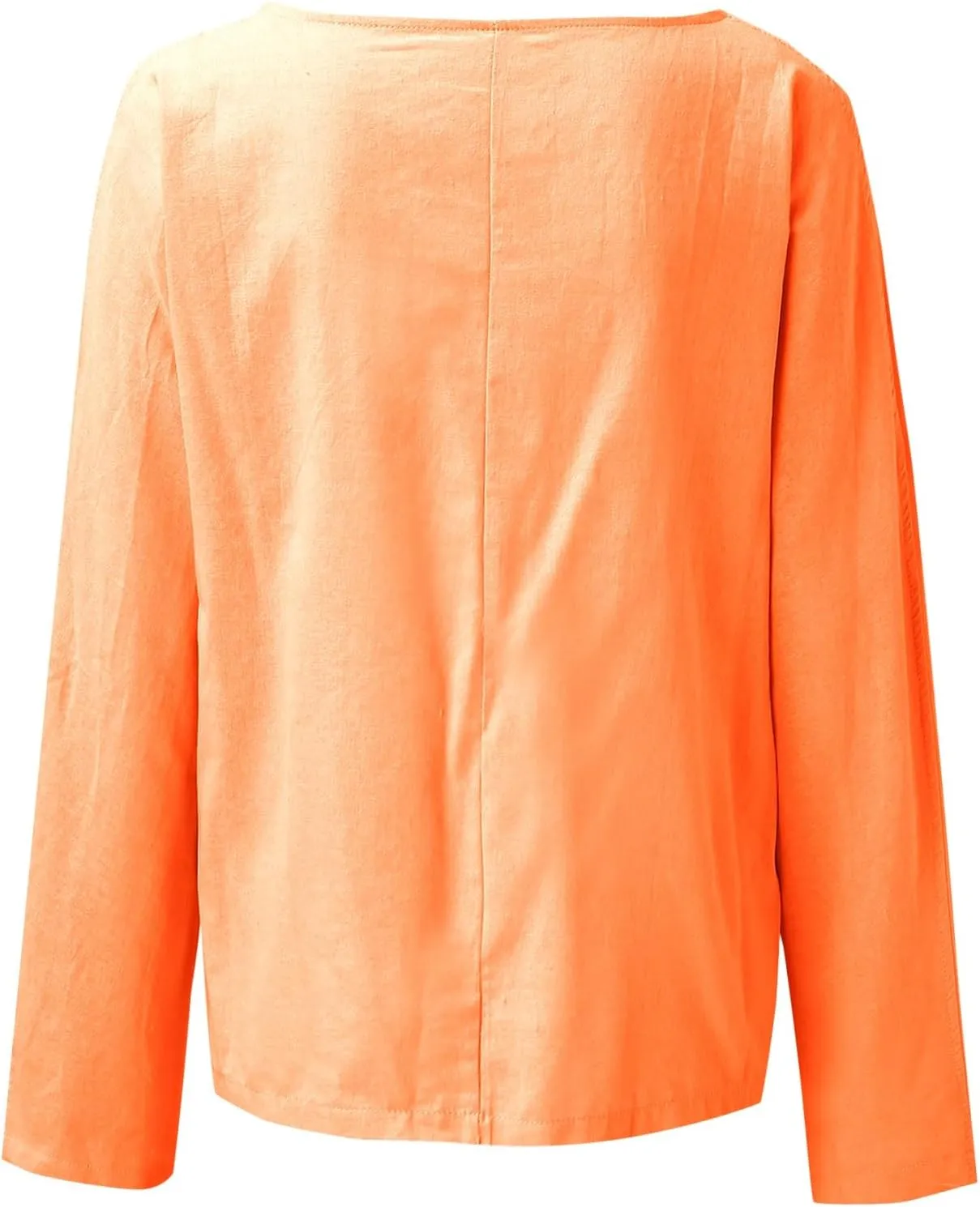 Womens Linen Cardigans Causal Long Sleeve V Neck Open Front Lightweight Spring Jacket Summer Solid Color Cover Ups