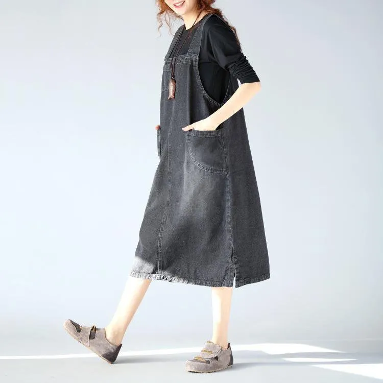Womens Loose Fitting Minimalist Elegant Overalls With Pocket - Womans Casual Overalls - Loose Overalls - Overalls For Women