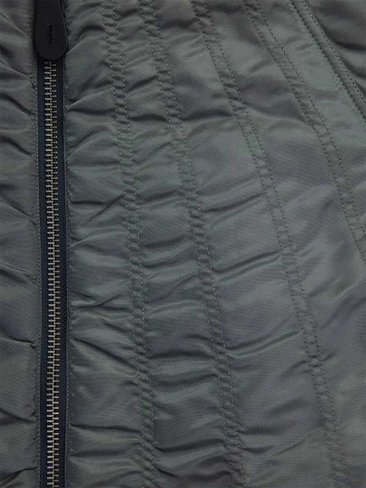 WOMEN'S MA-1 SHIRRING BOMBER JACKET