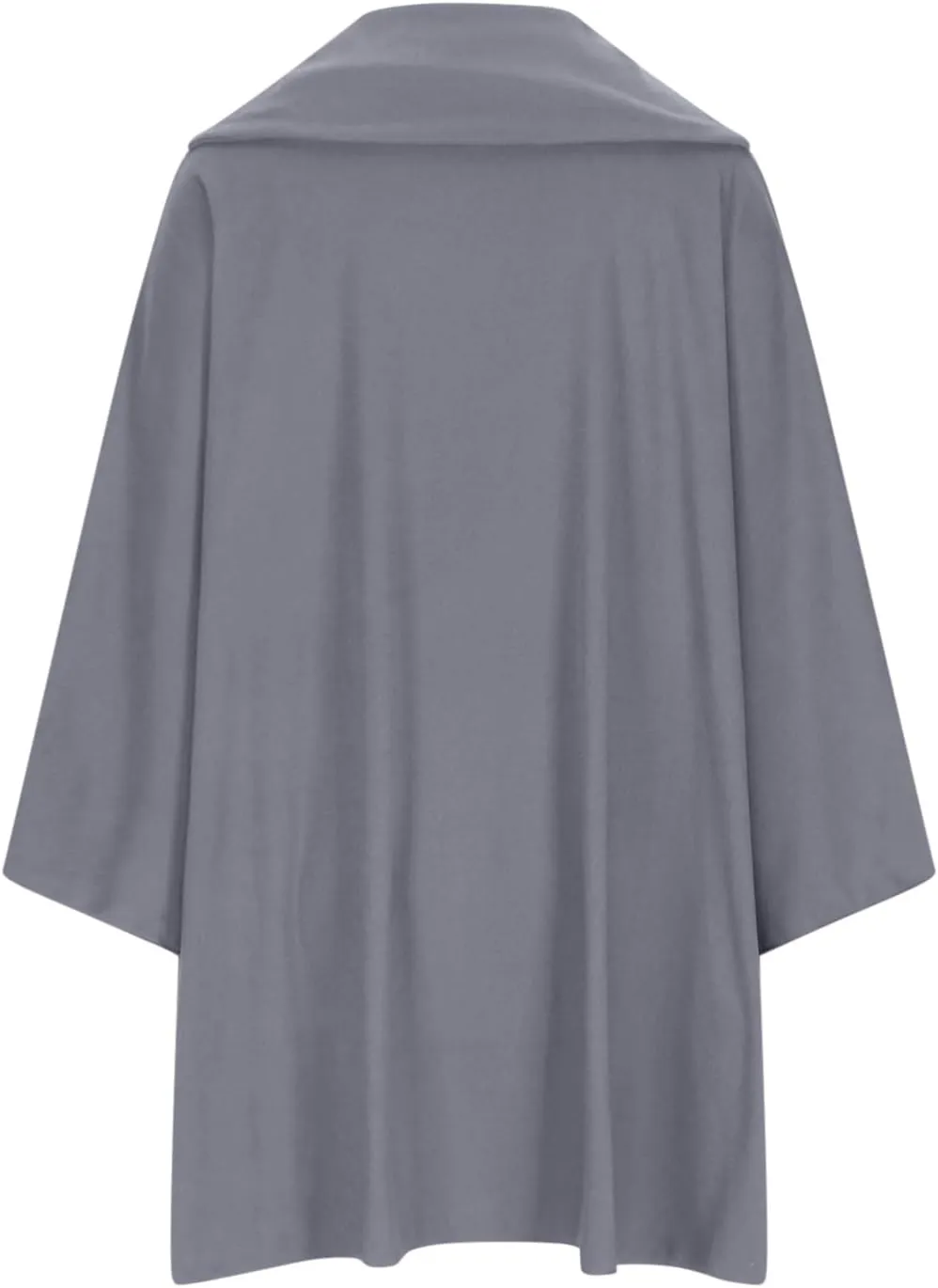Women's Open Front Cardigan Oversized Batwing Long Sleeve Shawl Jackets Outerwear Solid Loose Poncho Coats Plus Size