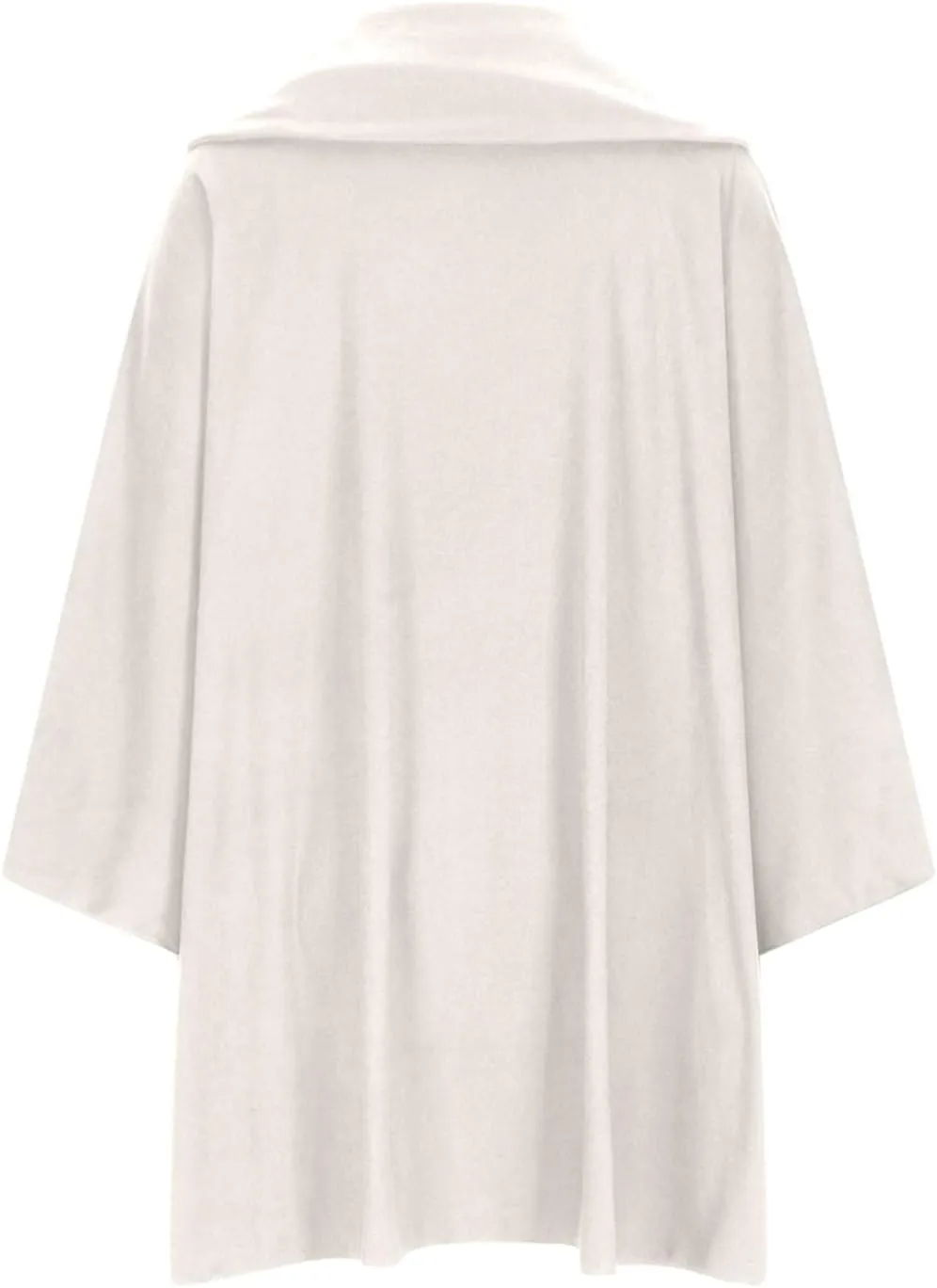 Women's Open Front Cardigan Oversized Batwing Long Sleeve Shawl Jackets Outerwear Solid Loose Poncho Coats Plus Size