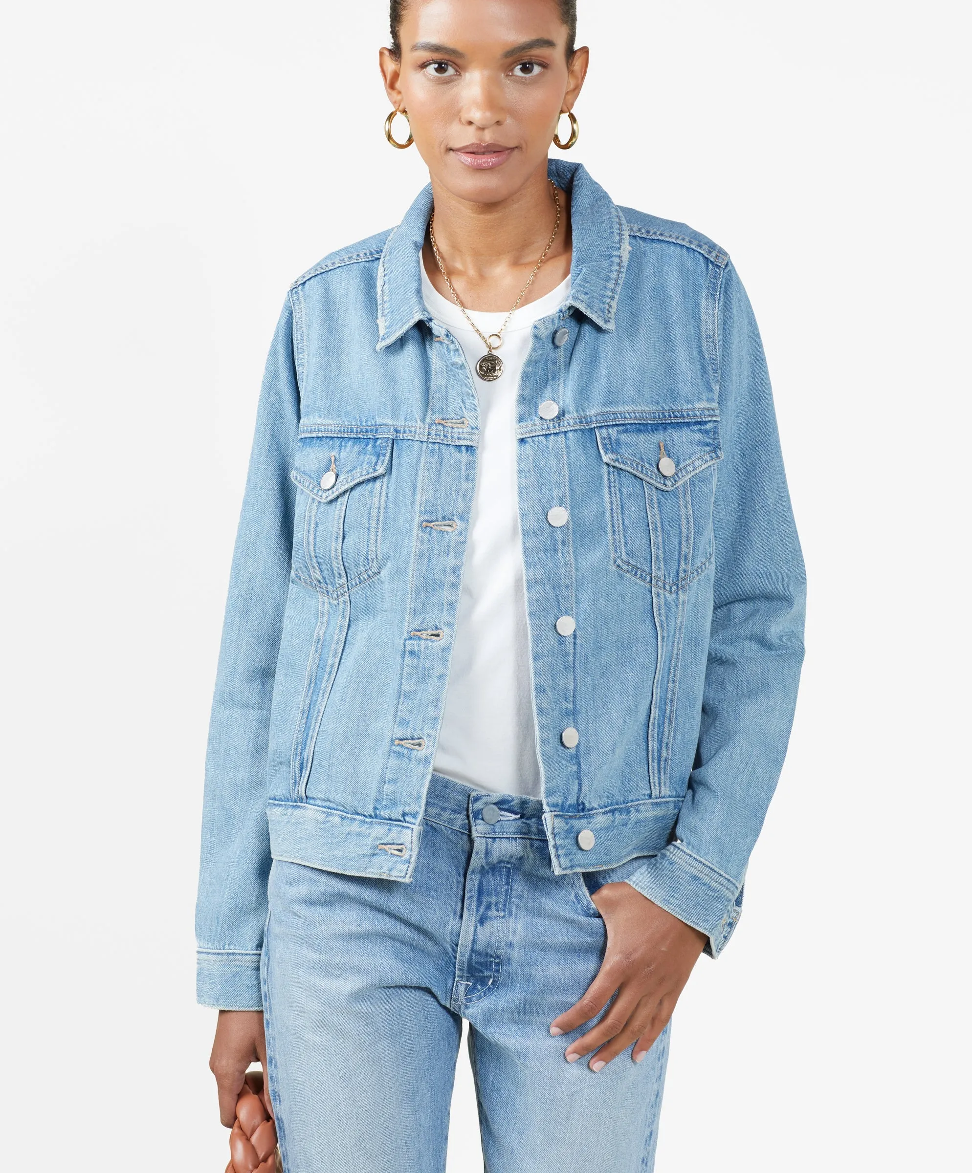 Women's Peacenik Denim Trucker - Outerworn