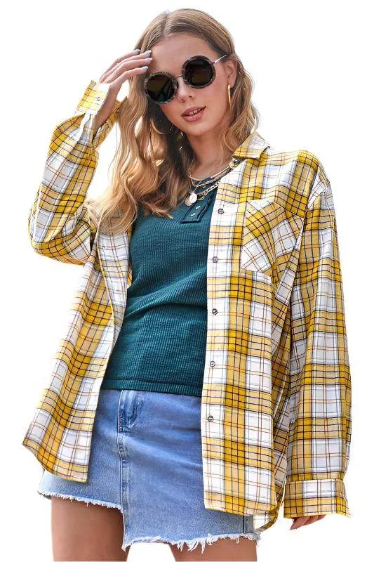 Women's Plaid Dreamy Button Down Shirt