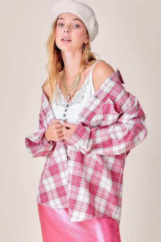 Women's Plaid Dreamy Button Down Shirt