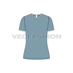 Women's Short Sleeved Ringer Tee