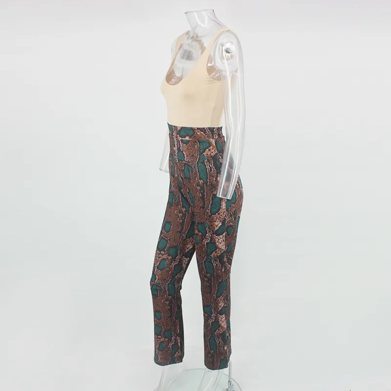 Women's Summer Casual Polyester V-Neck Backless Jumpsuit