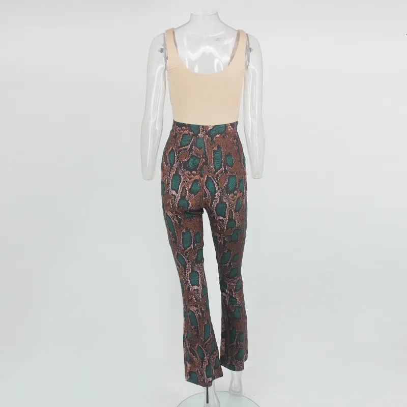 Women's Summer Casual Polyester V-Neck Backless Jumpsuit