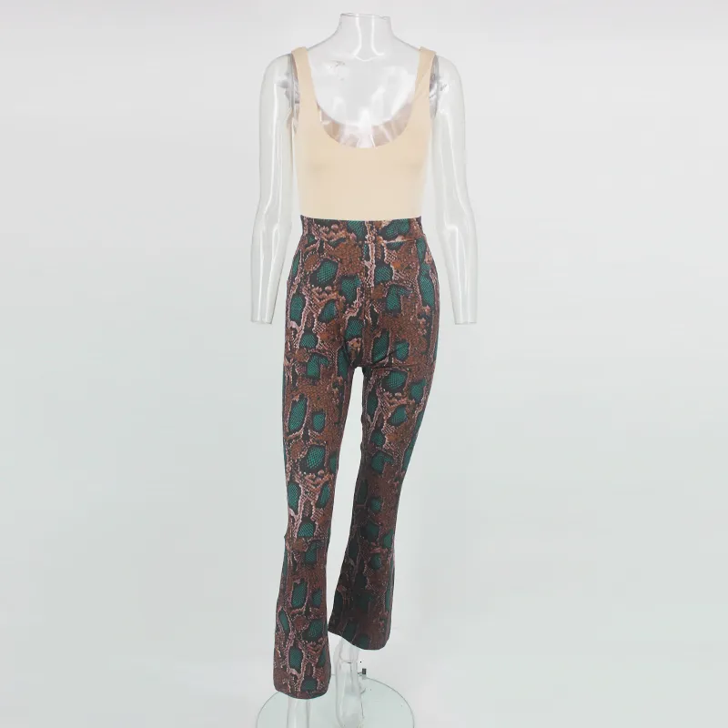 Women's Summer Casual Polyester V-Neck Backless Jumpsuit