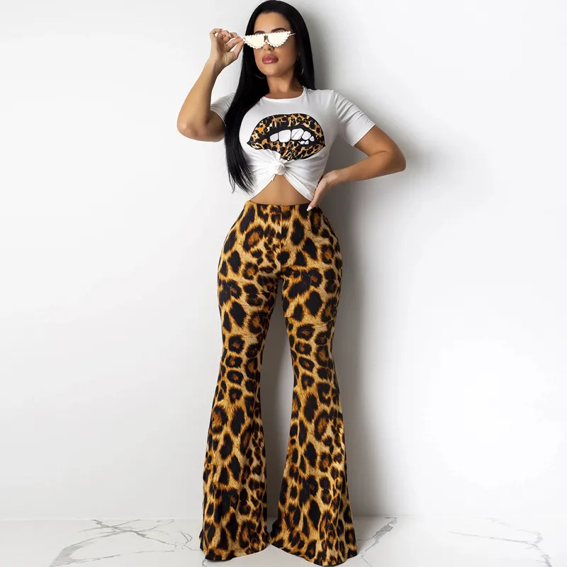 Women's Summer Casual Two-Piece Jumpsuit With Print