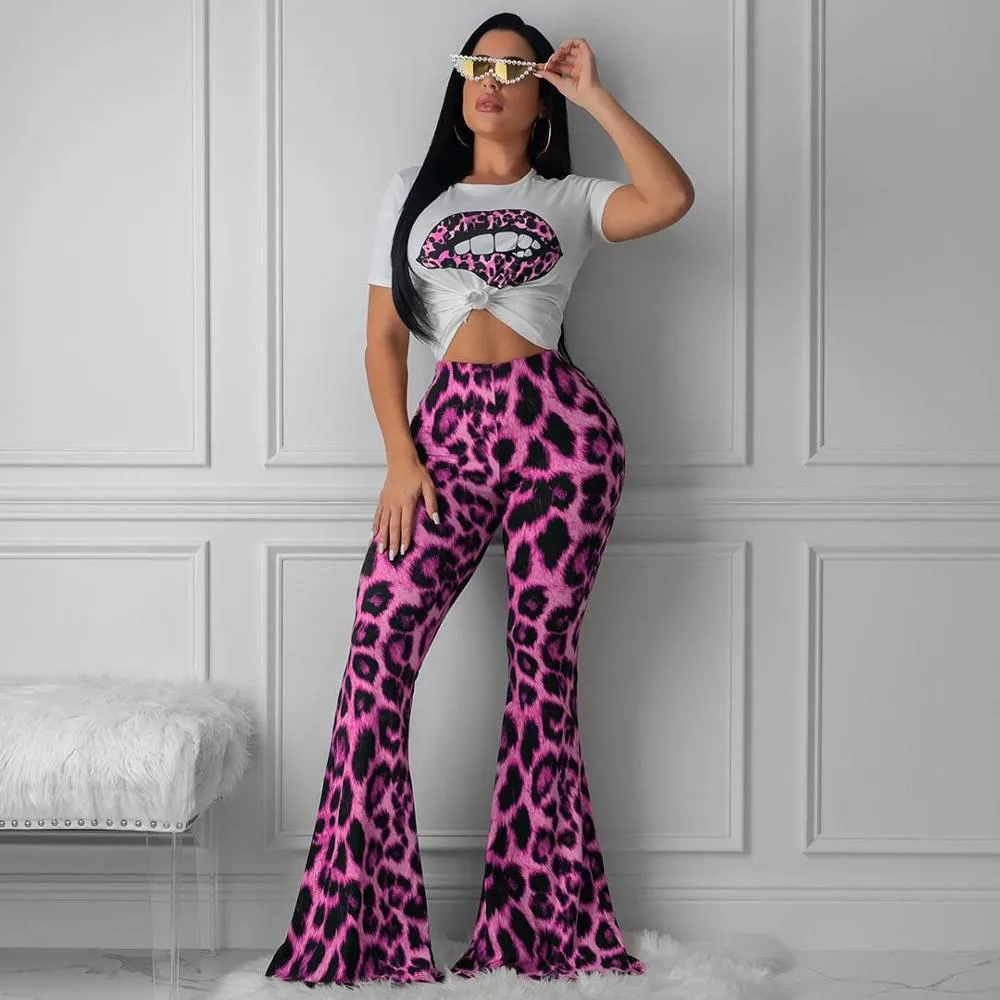 Women's Summer Casual Two-Piece Jumpsuit With Print