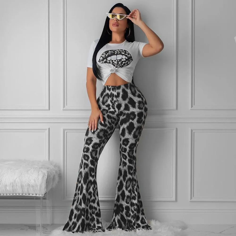 Women's Summer Casual Two-Piece Jumpsuit With Print