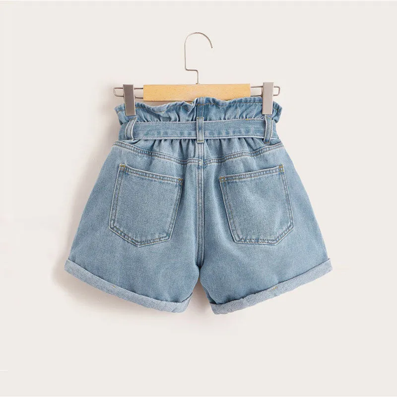 Women's Summer High-Waist Denim Shorts