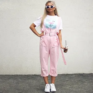 Women's Summer/Autumn Strappy Jumpsuit With Pockets
