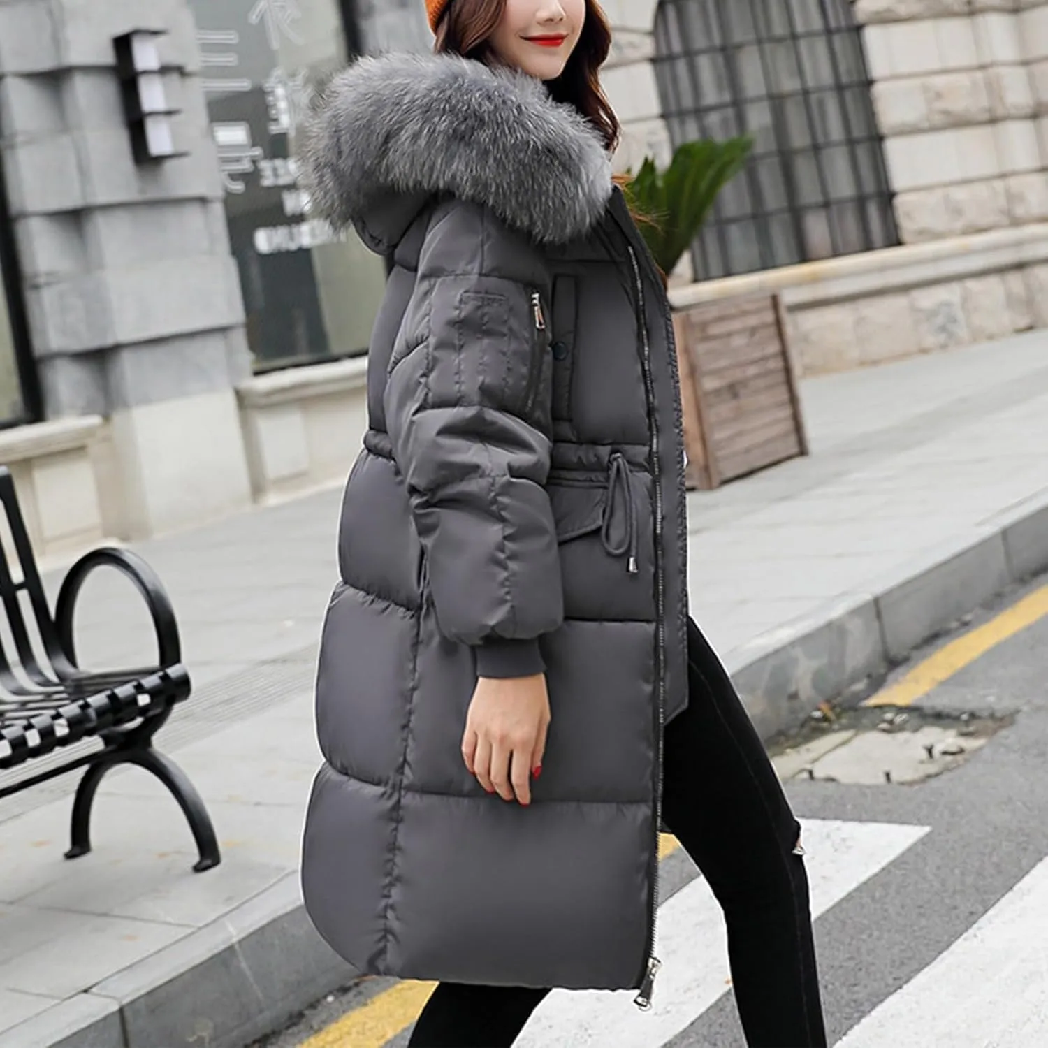 Women's Warm Winter Coats Oversized Shearling Fleece Fleece Jackets Outerwear Windproof Windbreaker Hooded Coats