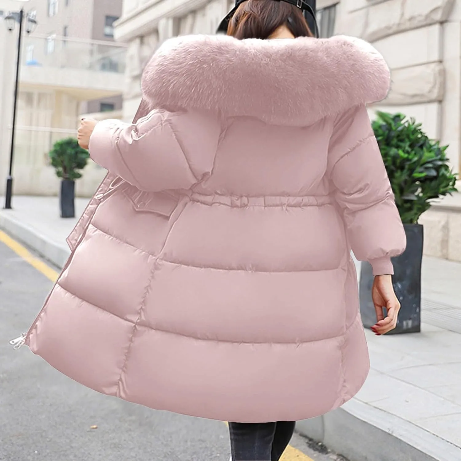 Women's Warm Winter Coats Oversized Shearling Fleece Fleece Jackets Outerwear Windproof Windbreaker Hooded Coats