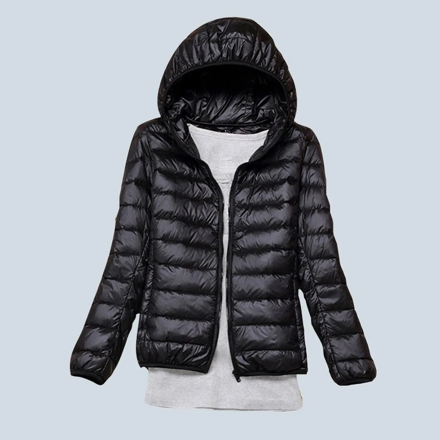 Womens Winter Coats Hooded Lightweight Packable Puffer Jackets Casual Warm Down Coats Parka Quilted Jackets Outerwear
