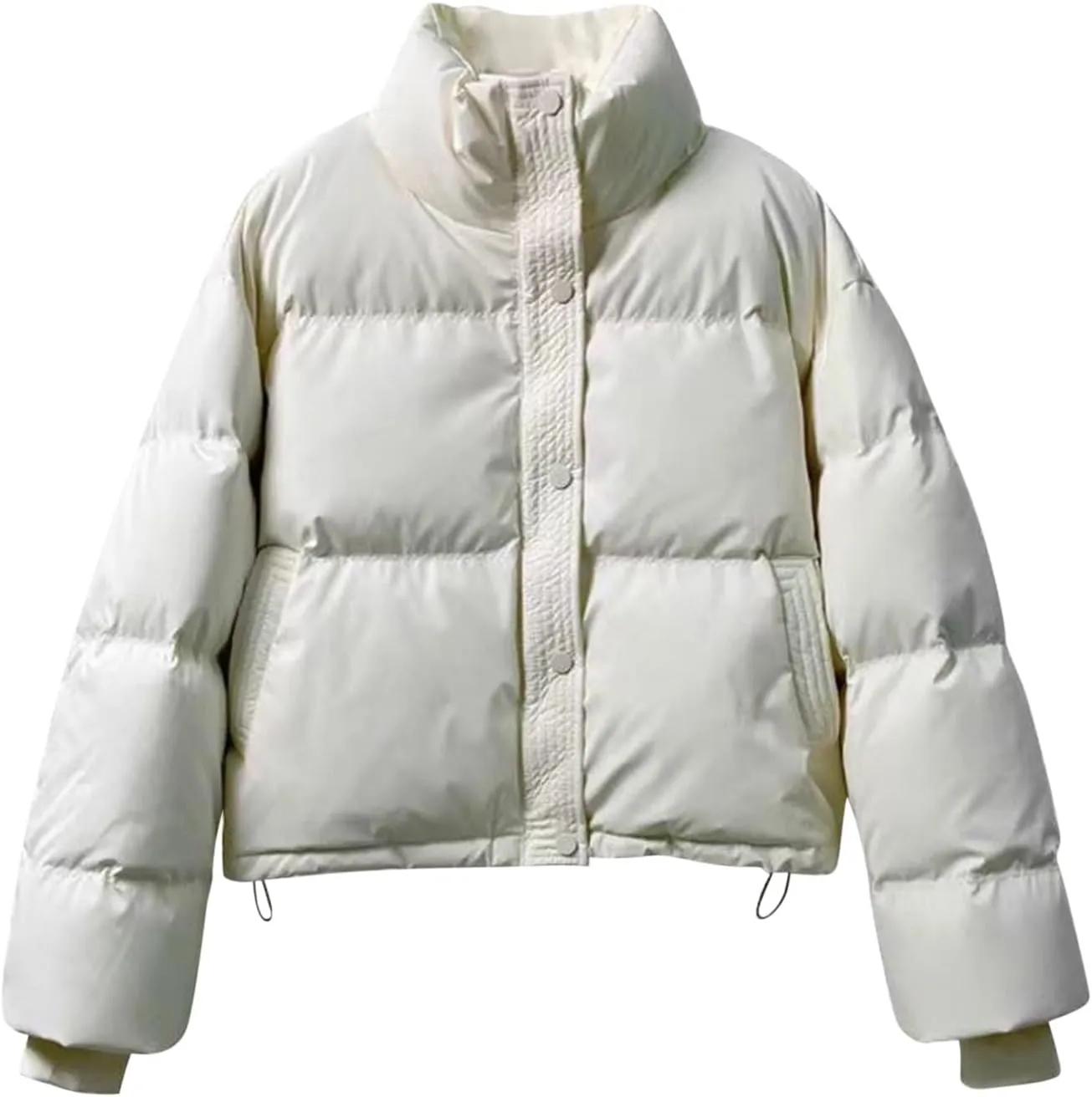 Women's Winter Coats Warm Thicken Fleece Lined Parka Jackets Full Zipper Puffer Jackets Outerwear With Pockets